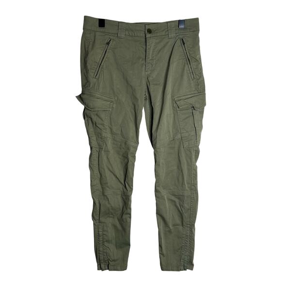Guideboat Co Ply The Waters Women's Army Green Skinny Ankle Zipper Pants 29 - Picture 1 of 7